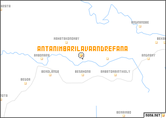 map of Antanimbarilava Andrefana