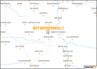 map of Antanimenakely