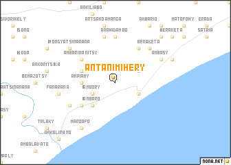 map of Antanimihery