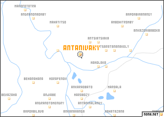 map of Antanivaky
