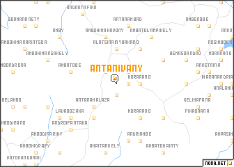 map of Antanivany