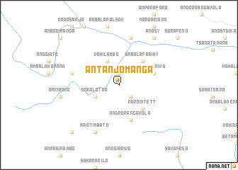 map of Antanjomanga