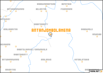 map of Antanjombolamena