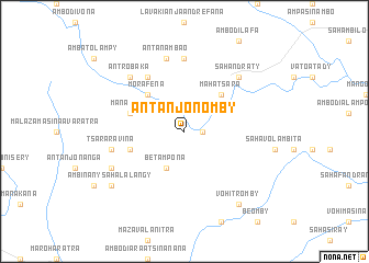 map of Antanjonomby