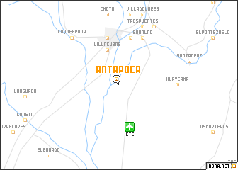 map of Antapoca