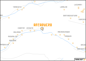 map of Antapucro