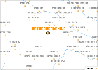 map of Antaramandahila