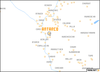 map of Antarco