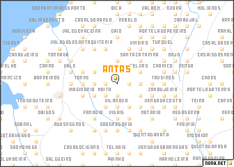 map of Antas