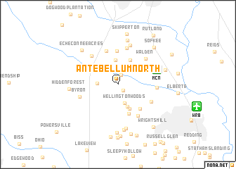 map of Antebellum North