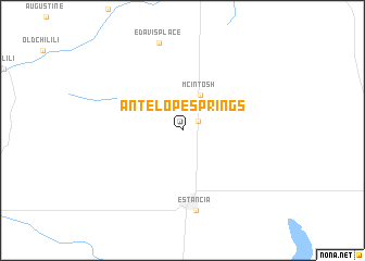 map of Antelope Springs