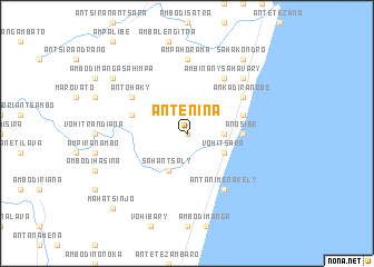 map of Antenina