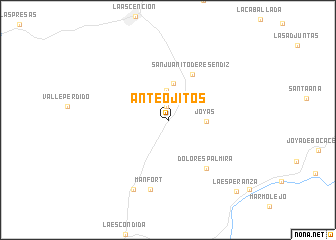 map of Anteojitos