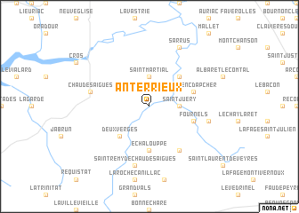 map of Anterrieux
