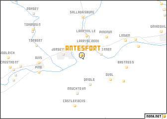 map of Antes Fort