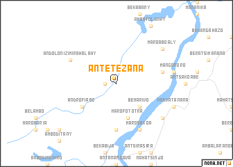 map of Antetezana