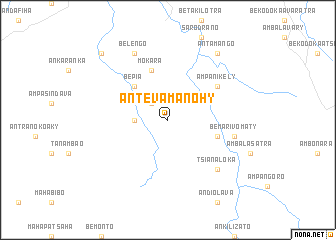 map of Antevamanohy