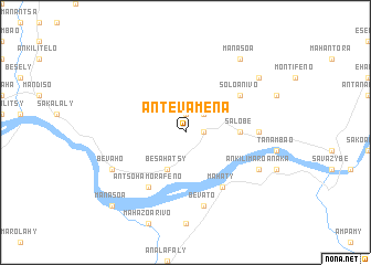 map of Antevamena