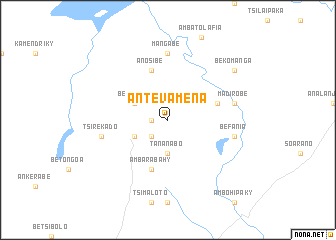 map of Antevamena