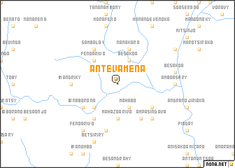 map of Antevamena