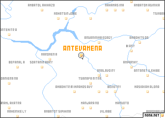 map of Antevamena