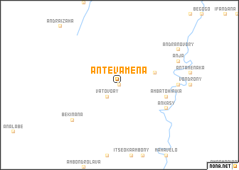 map of Antevamena