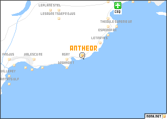 map of Anthéor