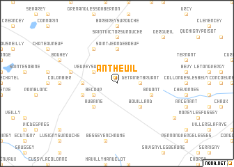 map of Antheuil