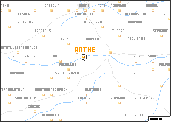 map of Anthé