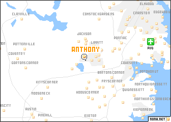 map of Anthony