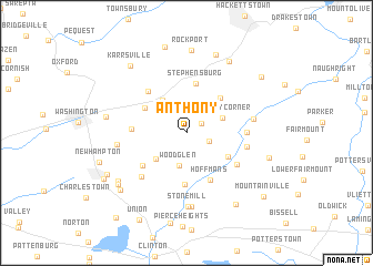 map of Anthony