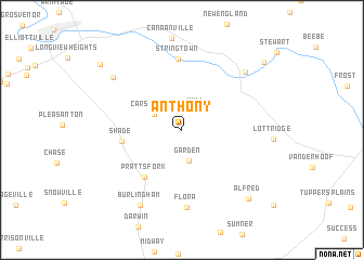 map of Anthony