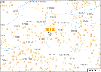 map of Antići