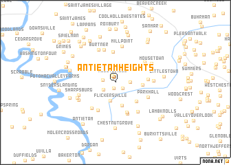 map of Antietam Heights