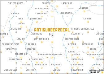 map of Antiguo Berrocal