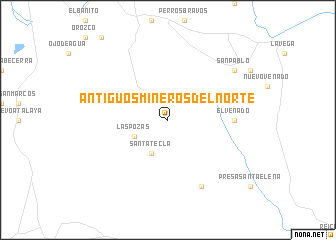 map of Antiguos Mineros del Norte
