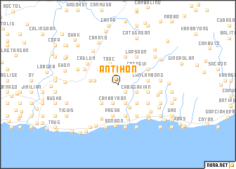 map of Antihon
