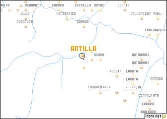 map of Antilla