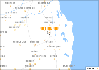 map of Antingana