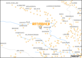 map of Antinovica