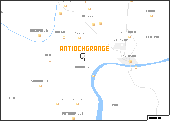 map of Antioch Grange