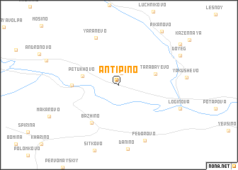 map of Antipino