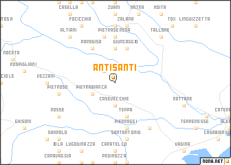 map of Antisanti