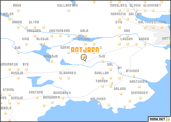 map of Antjärn