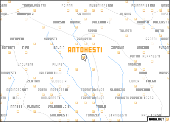 map of Antoheşti