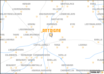 map of Antoigné