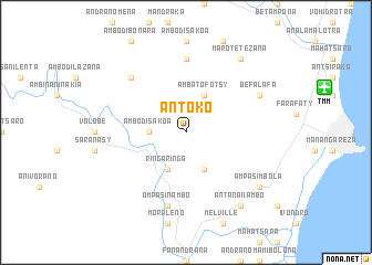 map of Antoko