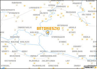 map of Antomieszki