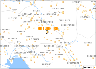 map of Antonaíika