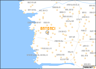 map of Antonci